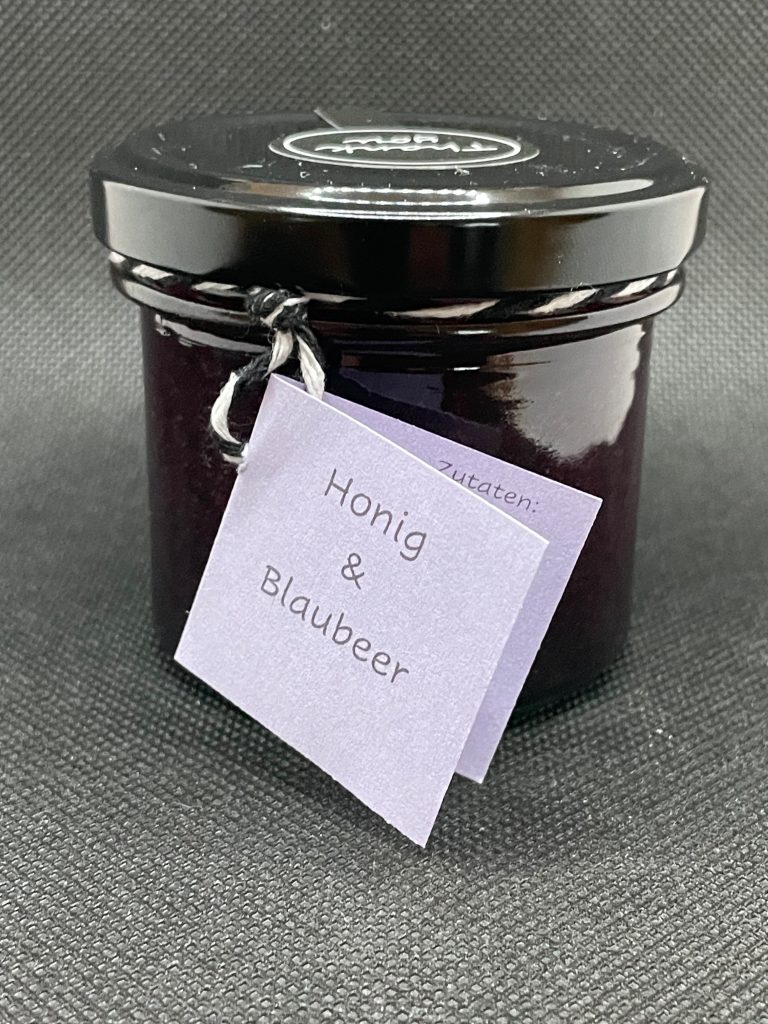 Honigzubereitung - Honig mit Blaubeeren